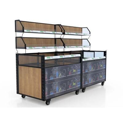 Modern Promotional Table with Promotion Shelves