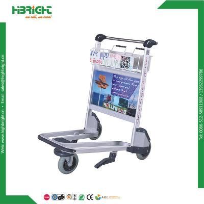 Hand Brake Airport Luggage Trolley Cart Supplier