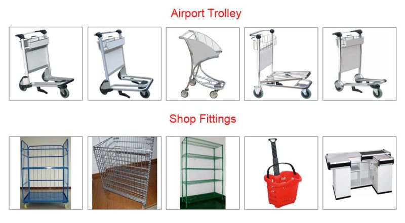 Loading 500kg Heavy Duty Airport Metal Trolley Cart