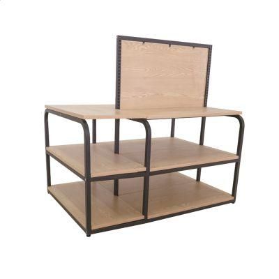 Supermarket Clothing Store Promotion Wooden Display Table Stand