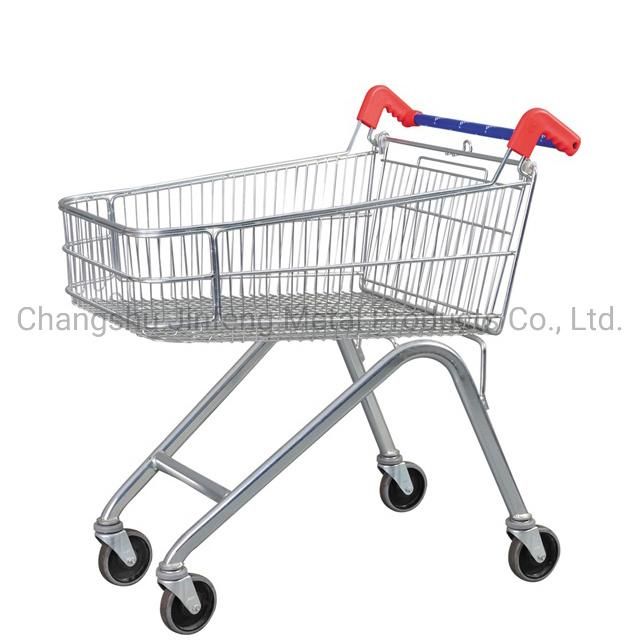 Supermarkets Metal Shopping Carts Shopping Malls Trolleys with Wheels