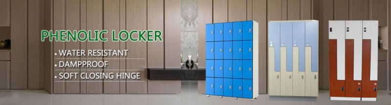 Factory Direct Sale Durable HPL Woodgrain Gym Lockers