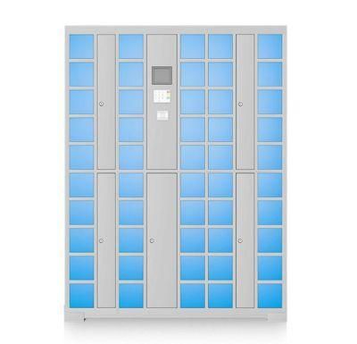Supermarkets Use Steel Mobile Phone Lockers to Charge