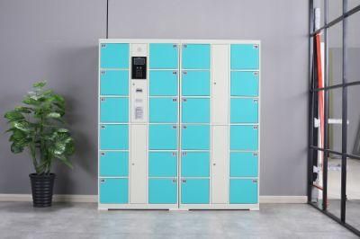 24 Doors Popular Surpermarket Steel Electronic Storage Cabinets