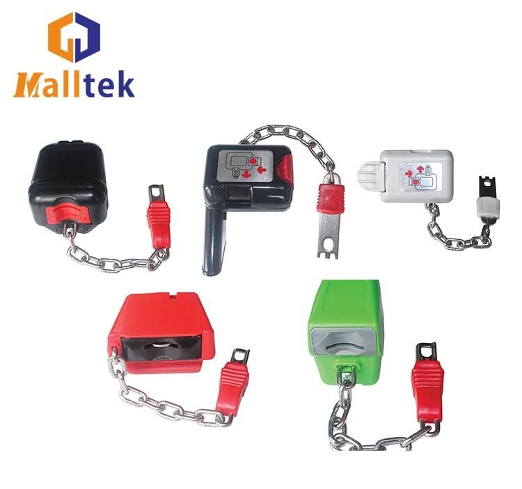 Durable Plastic Store Trolley Coin Lock for Supermarket