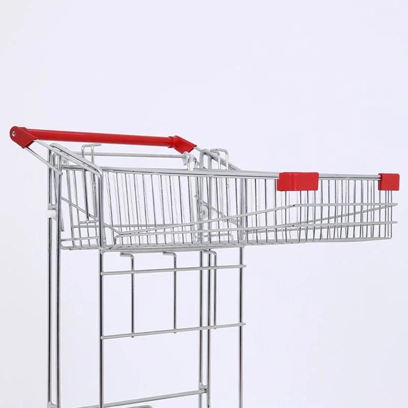 Stainless Steel Frame Carts Supermarket Shopping Trolley