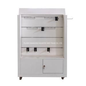 CY021-Factory Manufactured White Color MDF Board Wooden Furniture Cabinet Display Rack