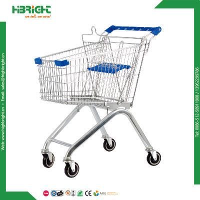 Supermarket Unfolding Metal Shopping Trolley