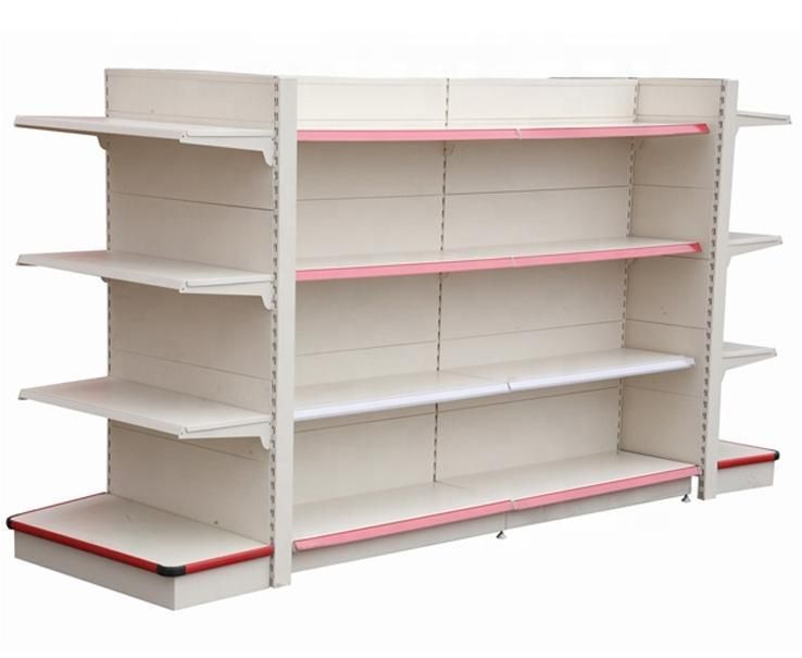 Multifunctional Display Gondola Supermarket Wood Shelf