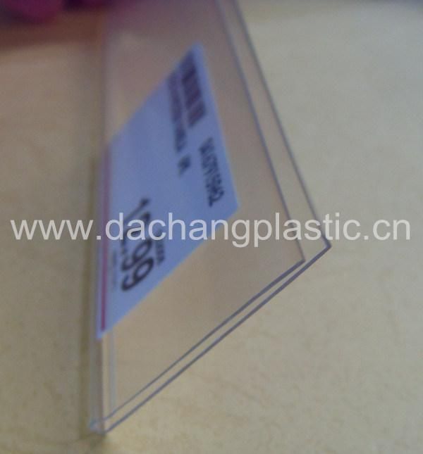 30mm High Bullnose Clear Plastic Shelf Talker