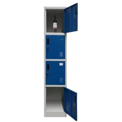 Steel Storage Cabinet Metal 4 Door Lockers for Changing