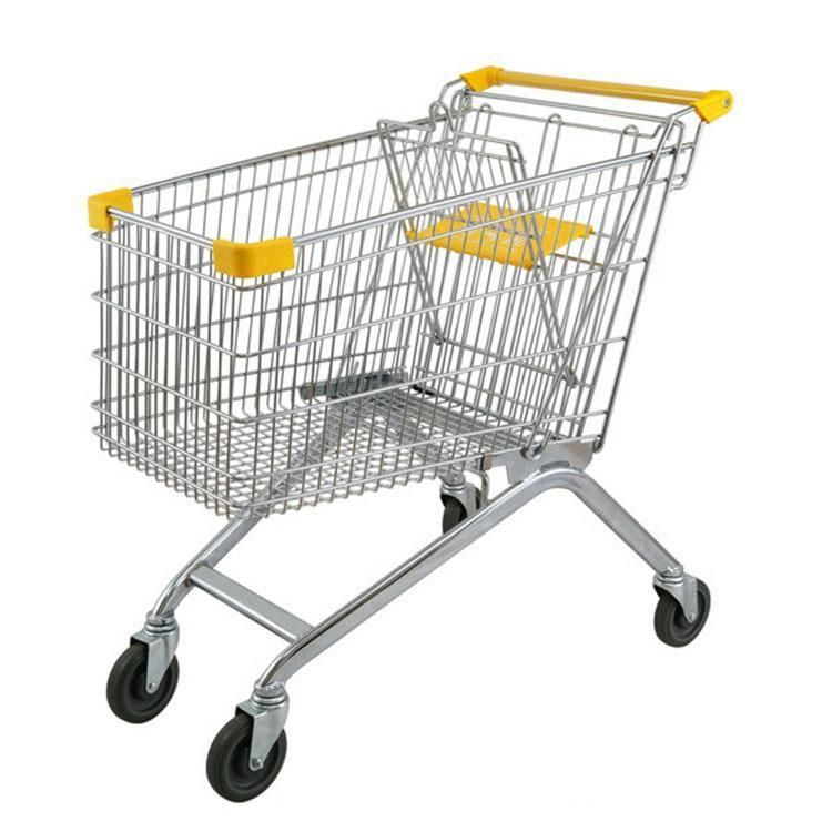 Supermarket Metal Shopping Trolley High Quality 60-240L Shopping Cart