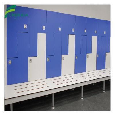 Fumeihua White Laminate Steel Frame Fitness Clothes Locker Room