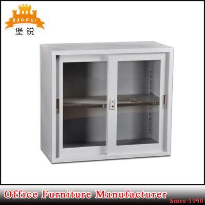 Jas-016 Half Height Sliding Glass Door Office Metal Storage Cabinet