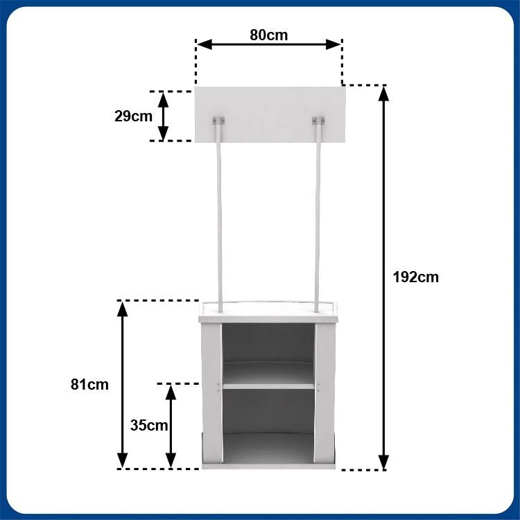 Durable Advertising Display Stand PP Promotion Table