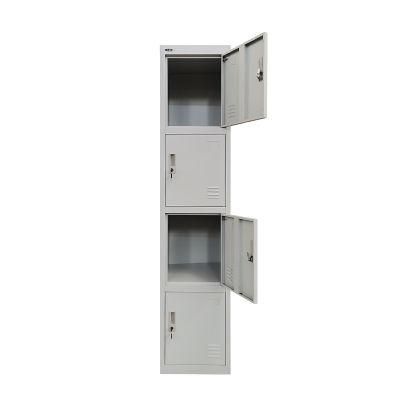 Cold Rolled Steel 4 Door Locker Made in China Cheap Staffs Storage Locker