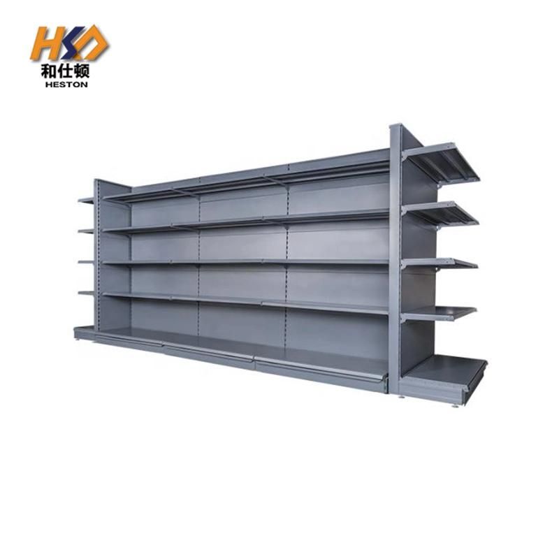 Hsd Brand New Durable Heavy Duty Double Sides Single Side Metal Supermarket Display Shelf