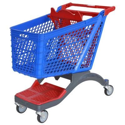 All Plastic Supermarket Folding Shopping Trolley Carts Wholesale