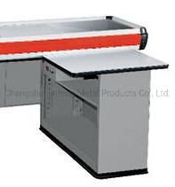 Supermarket Equipment Metal Cashier Counter with Conveyor Belt