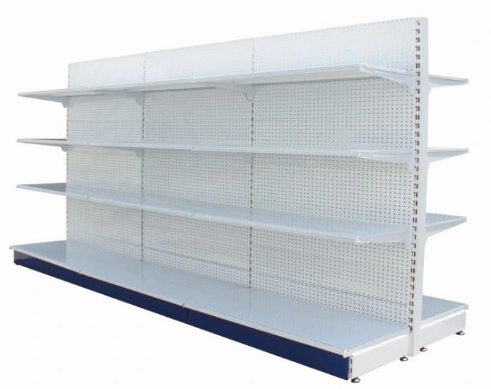Double Sided Supermarket Steel Storage Gondola Shelf System