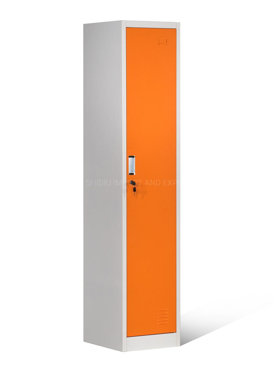 Metal Single Tier Personal Locker with Hanger and Shelf for Staff in Changing Room