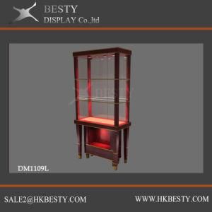 Luxury Glasses Wall Cabinet with Metal for Jewelry Store