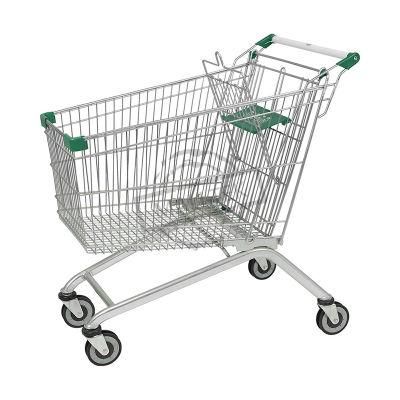Wholesale European Style Steel 60L Supermarket Trolley for Customized
