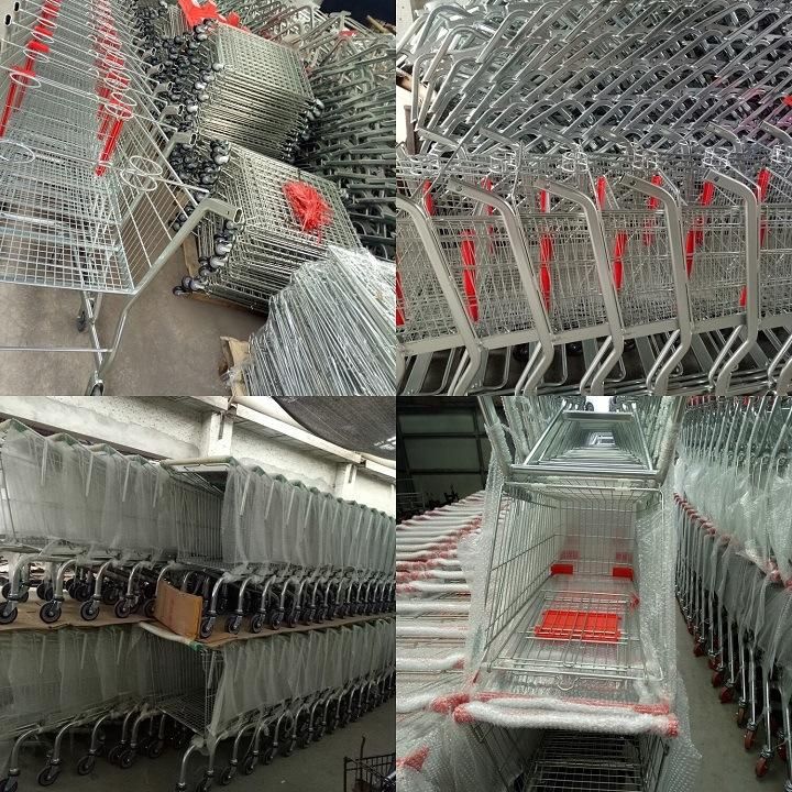 220L Pure Plastic Supermarket Shopping Trolley, 100L 135L 170L 175L 200L 220L