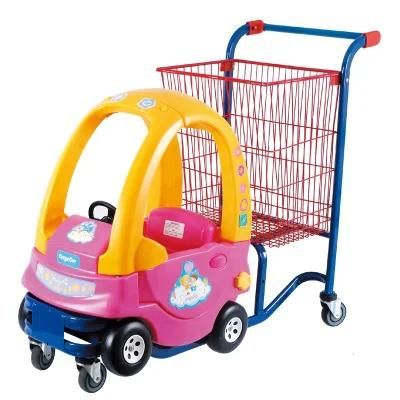 Hot Selling Supermarket Equipment Plastic Cart Children Trolley