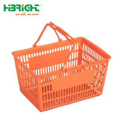 High Quality Handle Eco-Friendly Plastic Supermarket Shopping Basket