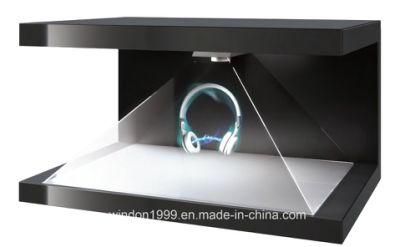 270 Degreee 3D Hologram display Showcase Holobox Holographic Pyramid Advertising Equipment