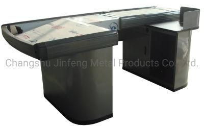 Convenience Store Cashier Counter Supermarket Checkout Counter with Conveyor Belt