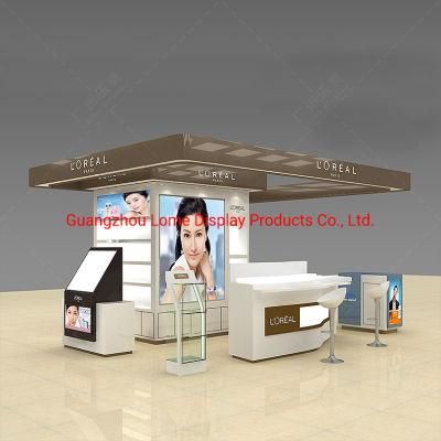 Acrylic Cosmetic Showcase in Fashion Style for Makeup Display Cabinet