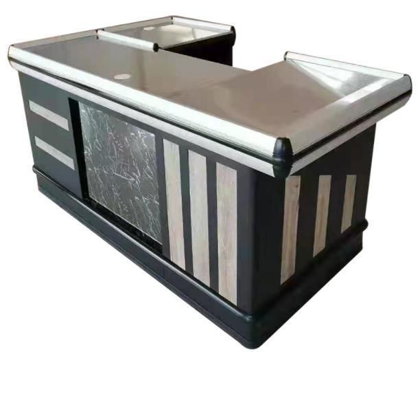 Supermarket Checkout Counter Convenience Store Aluminum Alloy Stainless Steel Countertop
