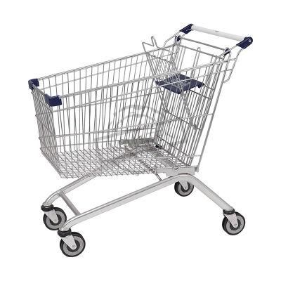 Supermarket Used Europe Heavy Duty Zinc Plated Shopping Trolley