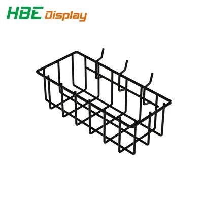 Customized Supermarket Metal Pegboard Hanging Wire Basket