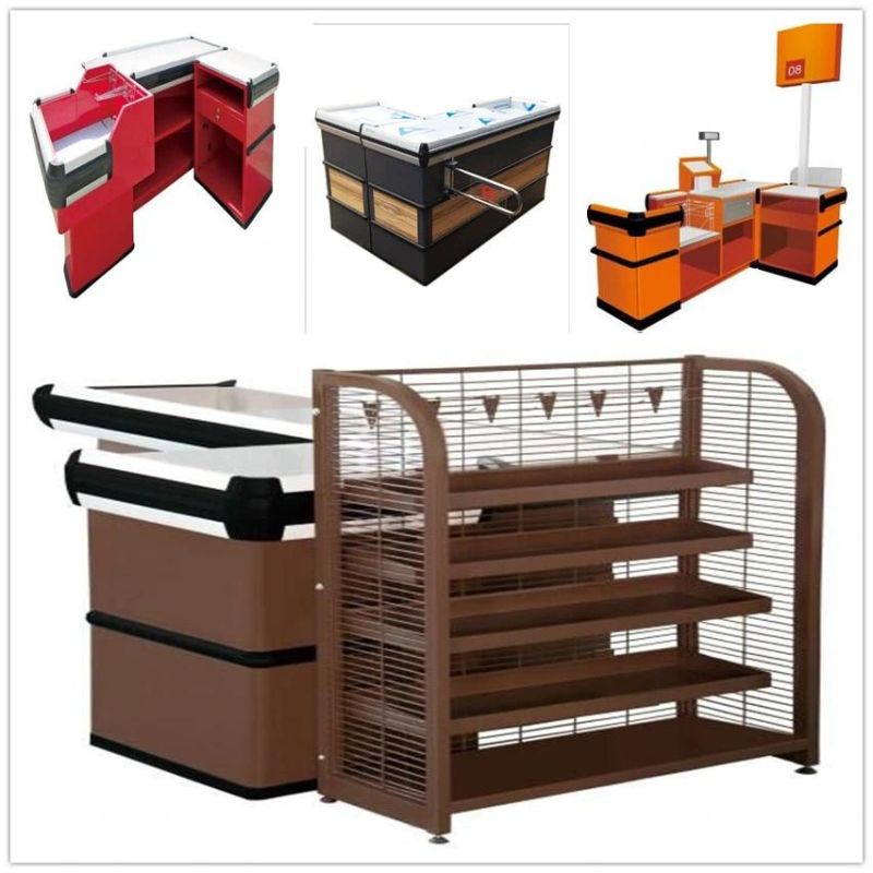 Supermarket Check out Counter with High Quality and Competitive Price