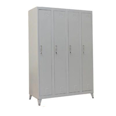 with Stand Feet School Gym Lockable 4 Door Steel Foot Clothes Locker