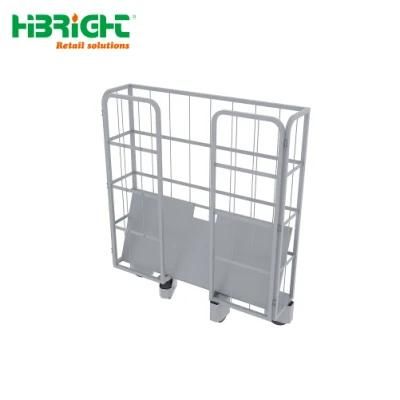 Foldable Warehouse Nestable Folding Roll Cage