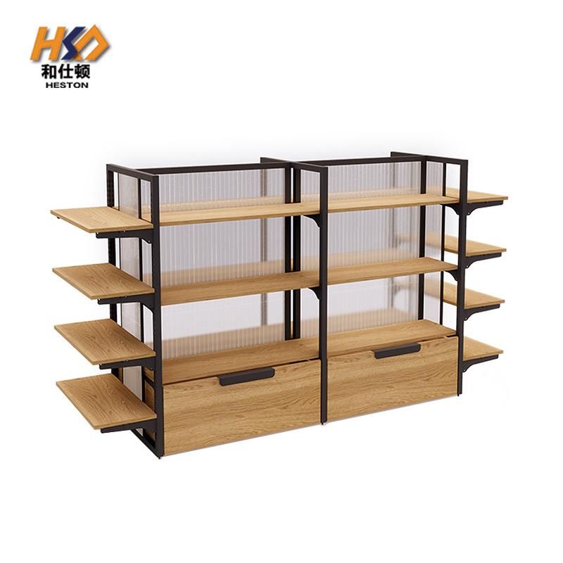 Simple and Graceful Supermarket Metal Shelf Store Retail Racks Easy to Install Gondolas