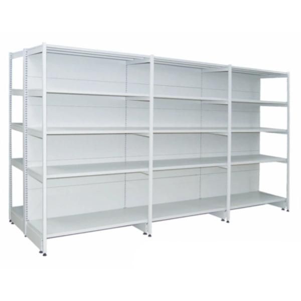 Wall Side Heavy Duty 100kg Steel Plain Backboard Supermarket Shelving Rack