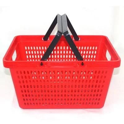 28 Liter Double Handle Supermarket Basket Zc-4