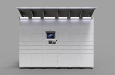 New DC Password Plywood Case CE, ISO Smart Delivery Electronic Safe Locker