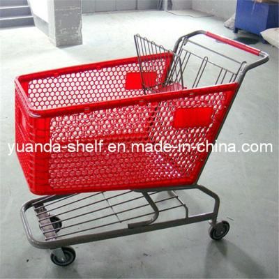 Supermarket Plastic Basket Shopping Cart Trolley