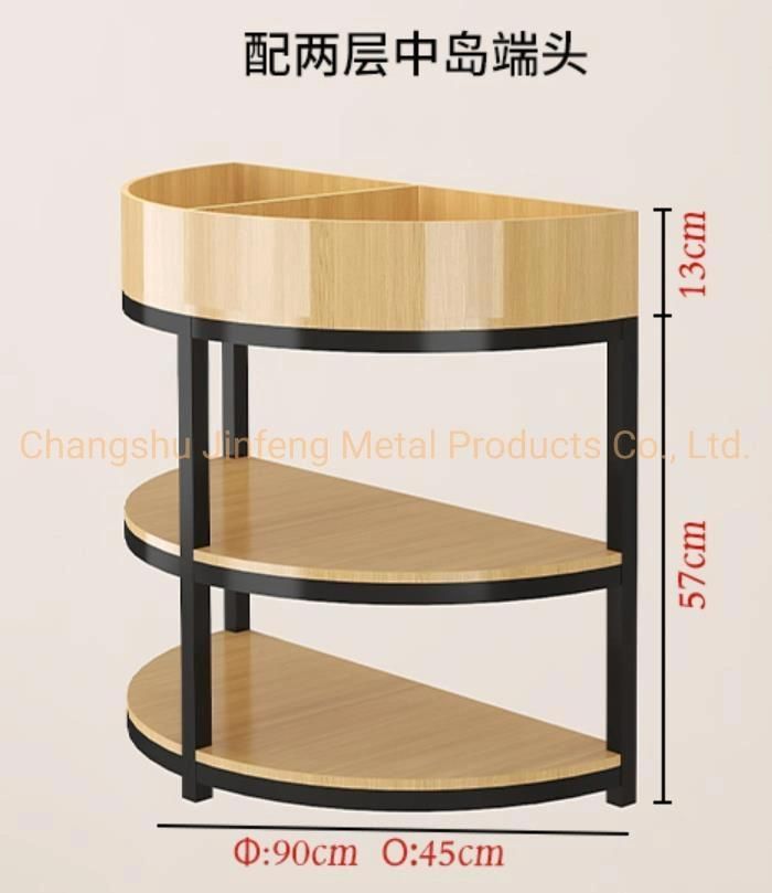 Supermarket Equipment Snack Store Two Layer Display Shelving