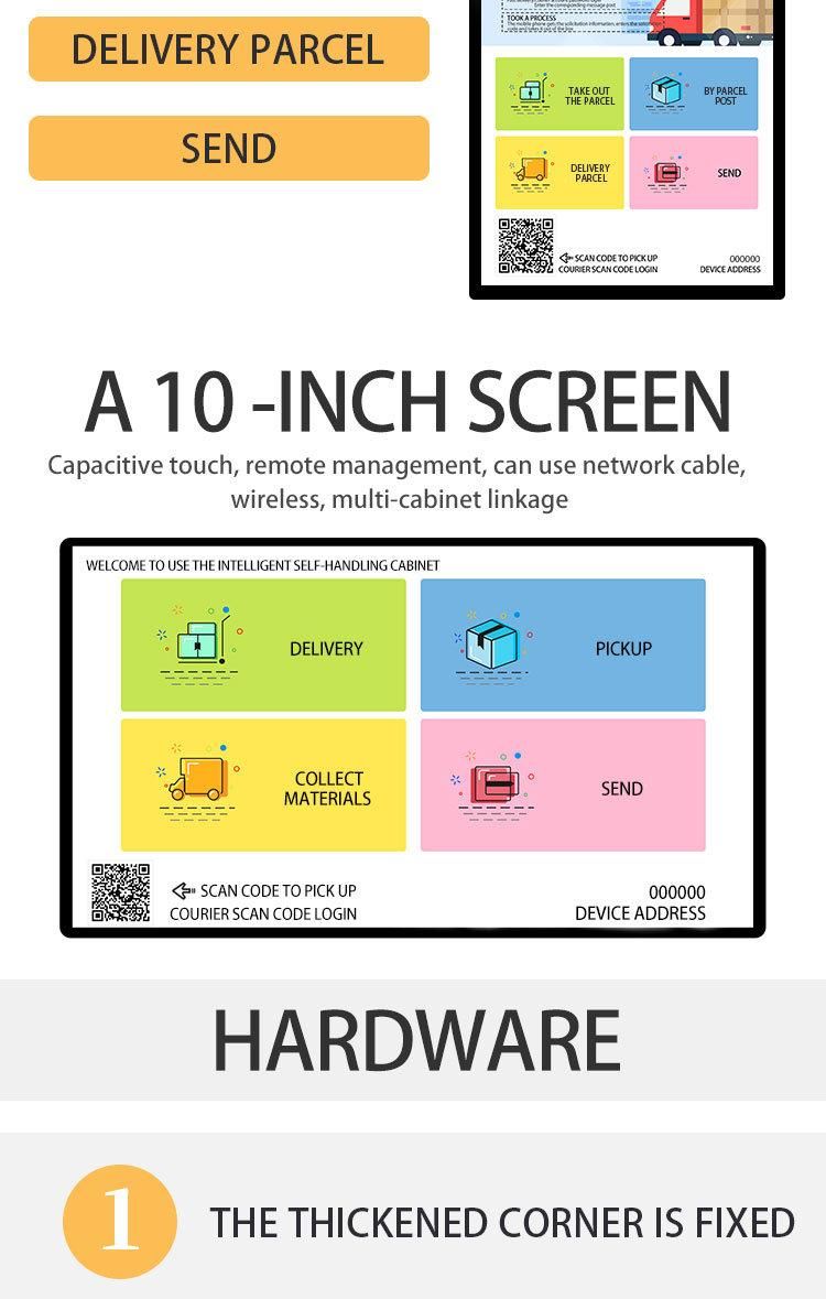 Parcel Delivery Locker for System Control Locker