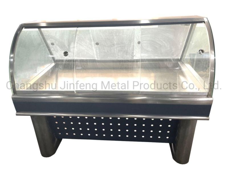 Supermarket Cooked Food Display Cabinets Fresh-Keeping Cabinet Display Showcase with Glass Cover