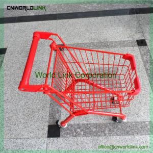 Four Wheels Small Supermarket Shopping Cart Child Trolley
