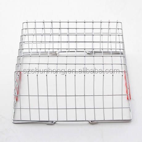 Store Wire Mesh Shopping Basket with Handle