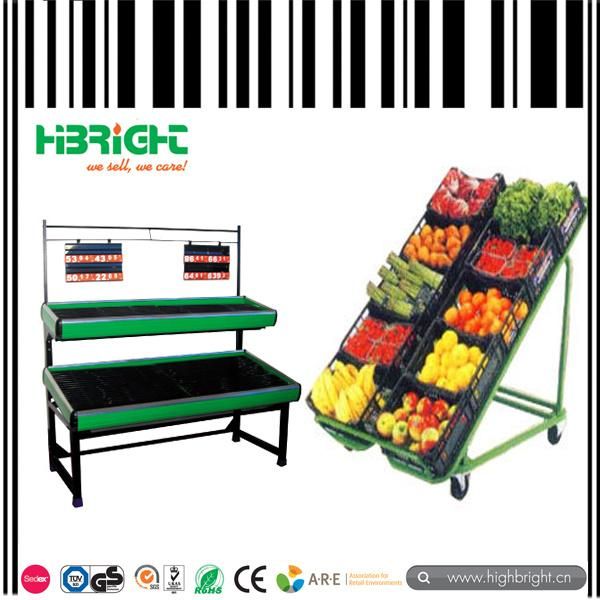 Supermarket Vegetable Fruit Acrylic Display Rack